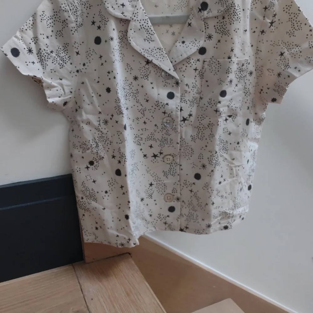 Kids Star Pajama Set - Soft Short Sleeve Top & Pants